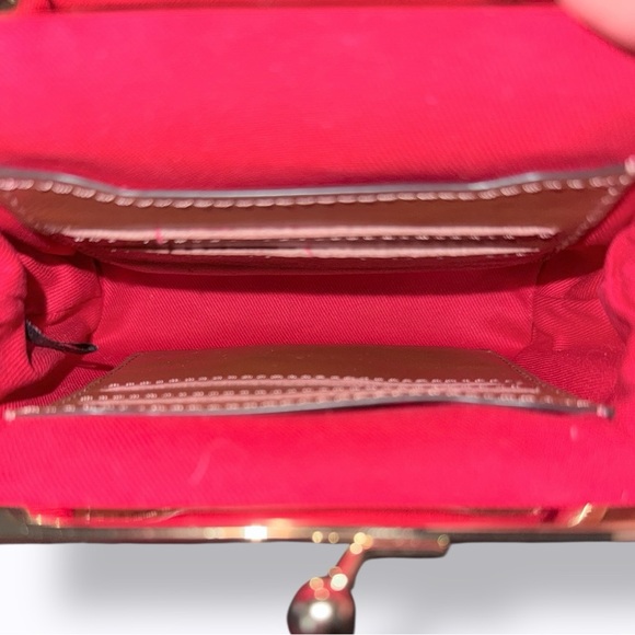 Dooney & Bourke 🪢 Brown Large Frame Leather Clutch Purse - Picture 7 of 8